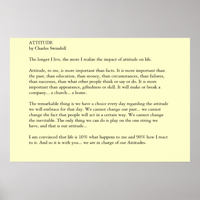 Attityd Poster (Framsidan)