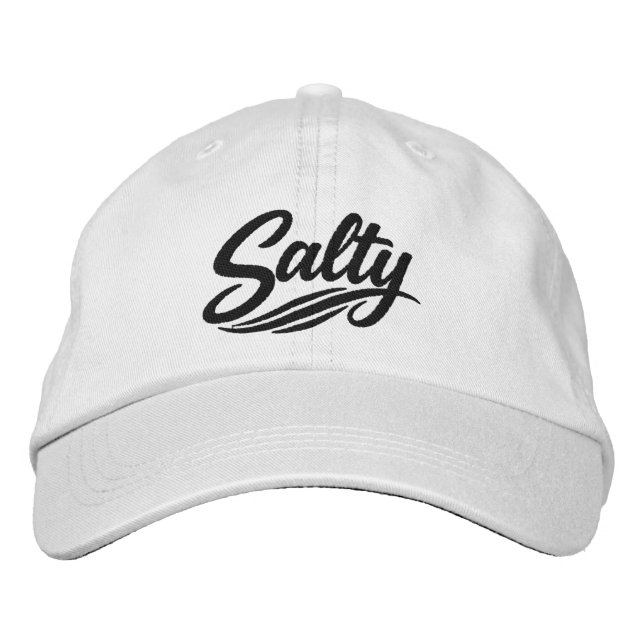 Attityd Salt Roande Sarcasm Mening Broderad Keps (Framsida)