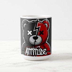 Attityd Split Bear   Blixt X-Eyes Teddy Graf Kaffemugg