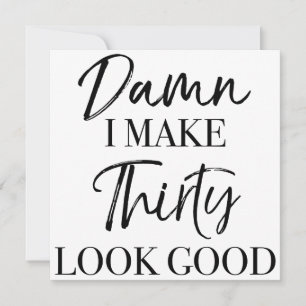 Attityden 30års födelsedag kort