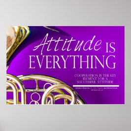 Attityden är Allt - musikcitat Poster