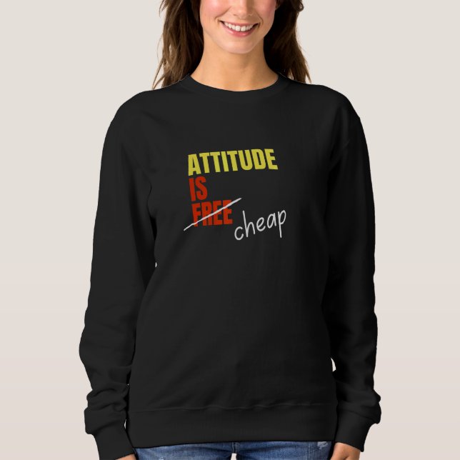 Attityden är inte fri från Billigt T Shirt (Framsida)