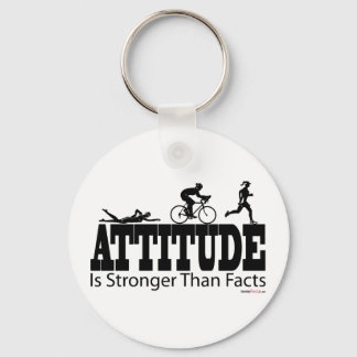 Attityden är starkare än fakta nyckelring