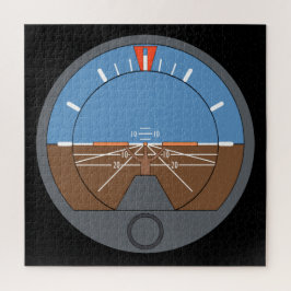 Attitydindikator Luftfartygets flyginstrument Pussel