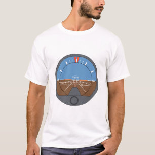 Attitydindikator Luftfartygets flyginstrument T Shirt