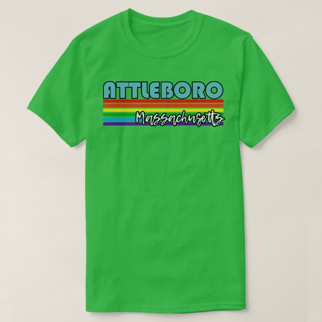 Attleboro Massachusetts Pride Attleboro LGBT Gift T Shirt (Design framsida)