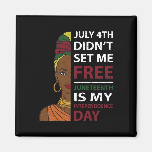 Åttonde är min Independence day Magnet (Framsidan)