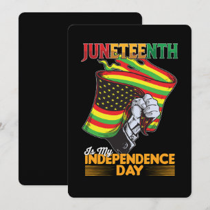 Åttonde är min svarta frihet i Independence day Inbjudningar