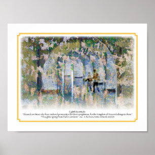 Åttonde Beatitude-Storlek 8,5 x 11 Poster