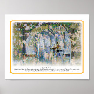 Åttonde Beatitude-Storlek 8,5 x 11 Poster