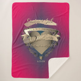 Åttonde Bröllop-årsdagen Bronze +Tourmaline