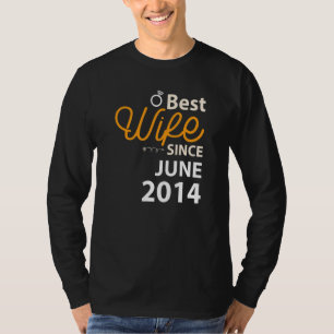 Åttonde Bröllop-årsdagen för den bästa frun sedan T Shirt