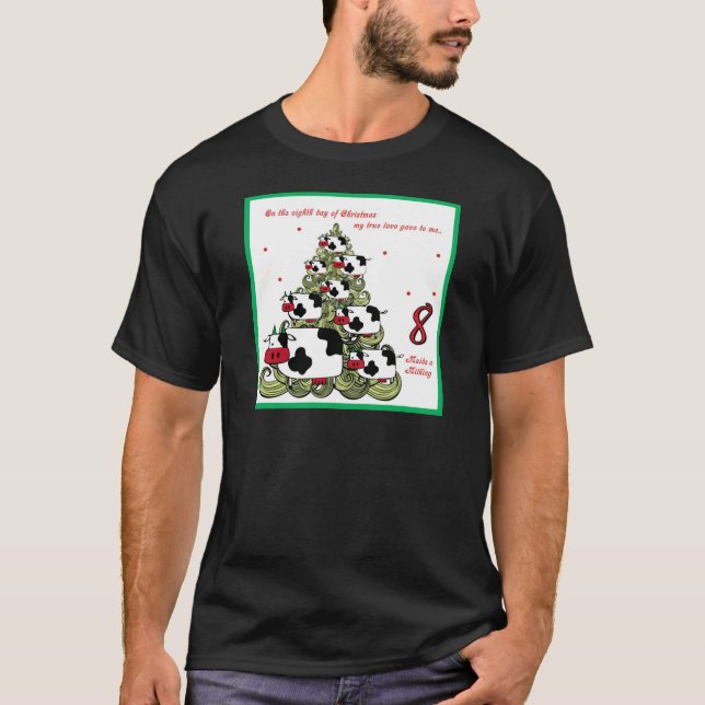 Åttonde dag av jul tee shirt (Framsida)