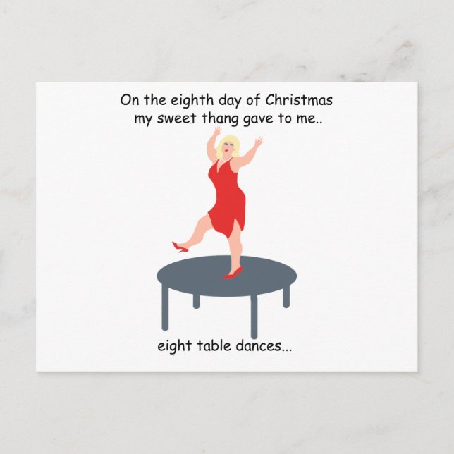 Åttonde dagen: Redhals jul Helg Vykort (Framsida)