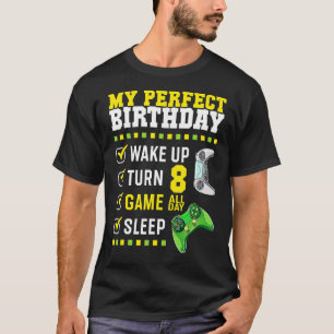 Åttonde Födelsedagsfestens Perfekt för spelare 8 å T Shirt