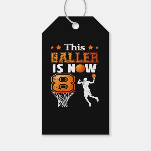 Åttonde födelsedagspresenten Den här kvarteret är  Presentetikett (Framsidan)