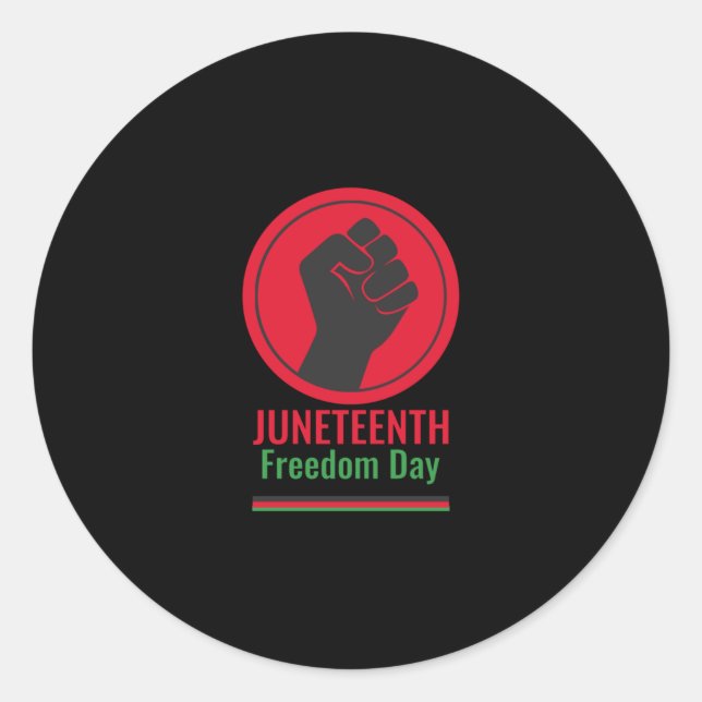 Åttonde frihetsdagen runt klistermärke (Framsida)