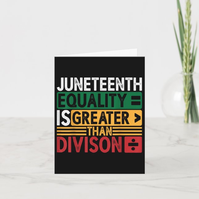 Åttonde jämställdheten är Underbarare än divisione Kort (Framsida)