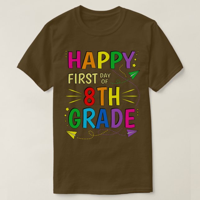 åttonde Klass åttonde Back to school T Shirt (Design framsida)