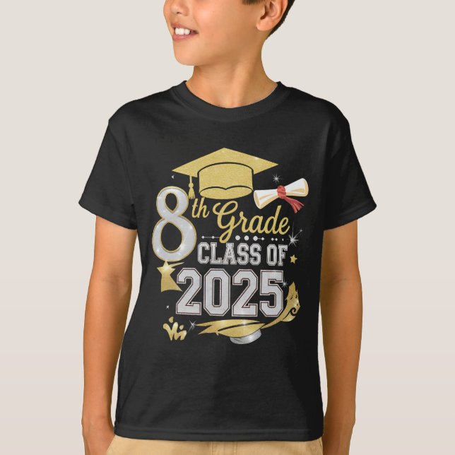 Åttonde Klass-klassen 2025 Student Studenten T Shirt (Framsida)