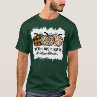 Åttonde Klass-läraren Back to school Pumpkin Fall  T Shirt