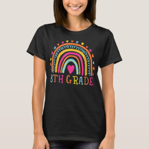 Åttonde Klass-läraren Leopard Rainbow 8th Klass Te T Shirt