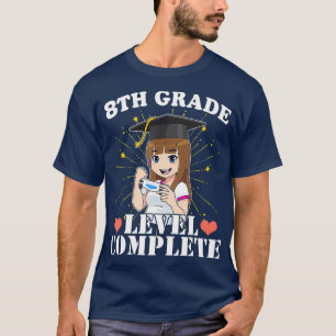 Åttonde Klass-Studenten-flickan som Kärlek Anime T Shirt