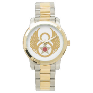 Åttonde Luft Force Oversified Two Tone Bracelet W Armbandsur