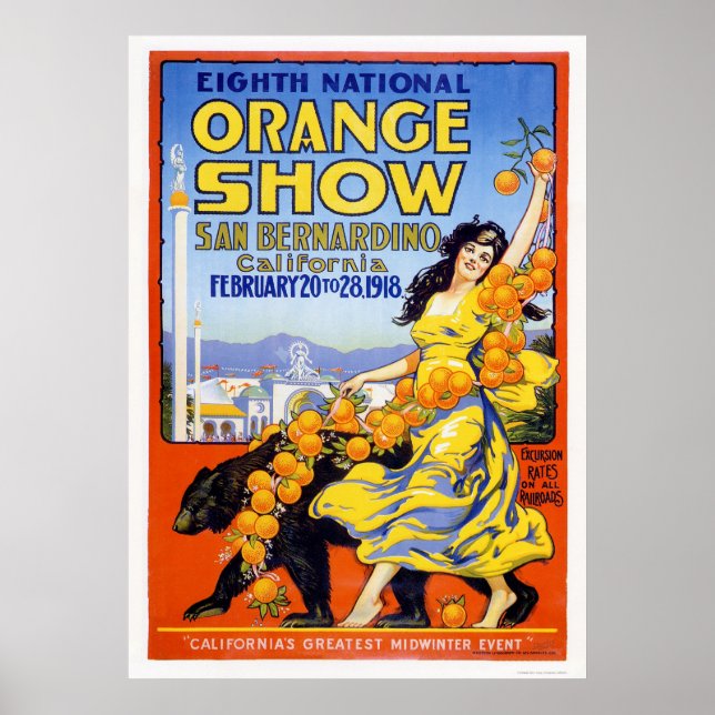 Åttonde nationella Orangen: Visa 1918 Poster (Framsidan)