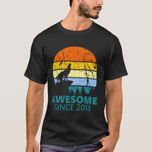 åttonde Vargen 8 T Shirt (Framsida)