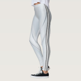 Attoni Silver Geometriskt Mönster  Leggings