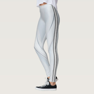 Attoni Silver Geometriskt Mönster Leggings