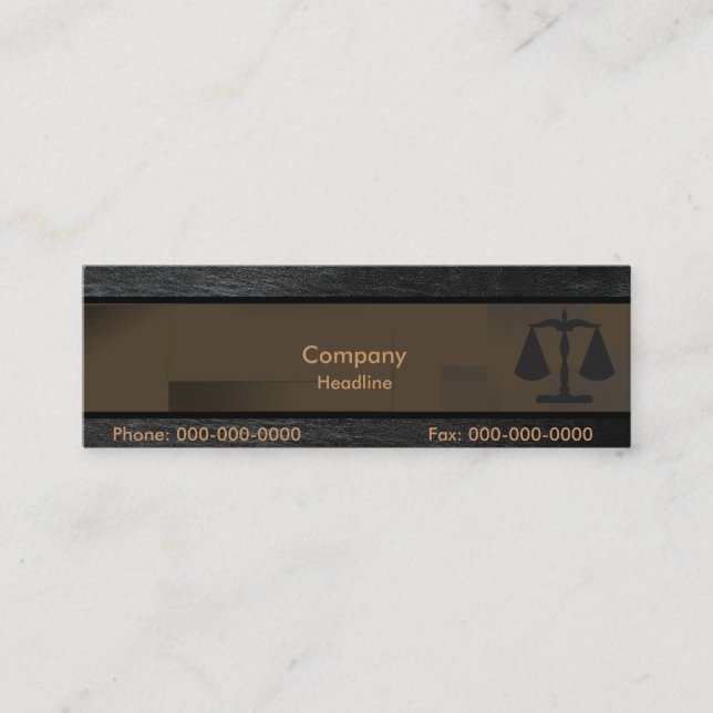Attorney Affärskort Mini Visitkort (Framsida)