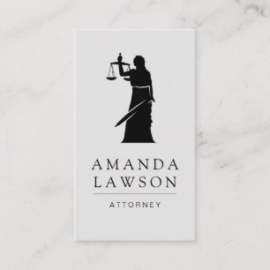 Attorney at Justice Scales Appointment Card Tidsbeställning Kort