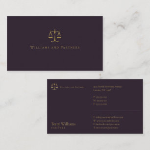 ATTORNEY AT LAG ELEGANT VISITKORT