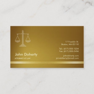 ATTORNEY AT LAG   Elegant Visitkort