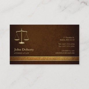 ATTORNEY AT LAG Elegant Visitkort