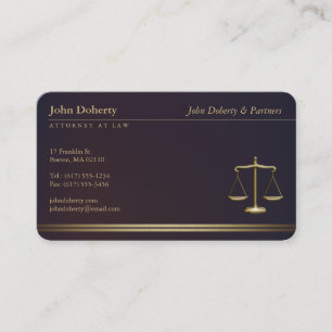 ATTORNEY AT LAG Elegant Visitkort