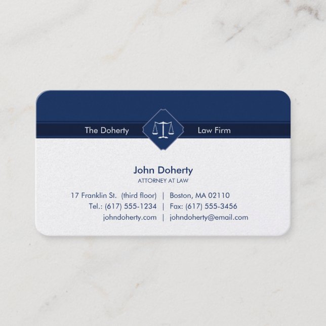 ATTORNEY AT LAG | Juridiska byrån Visitkort (Framsida)