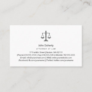 ATTORNEY AT LAG VISITKORT