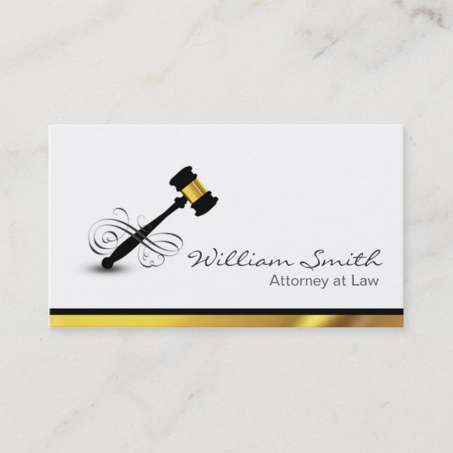 Attorney at Law / Lawyer Visitkort (Framsida)