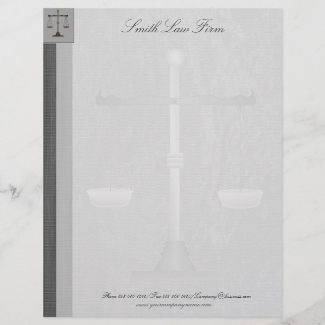 Attorney Business Letterhead Brevhuvud (Framsida)