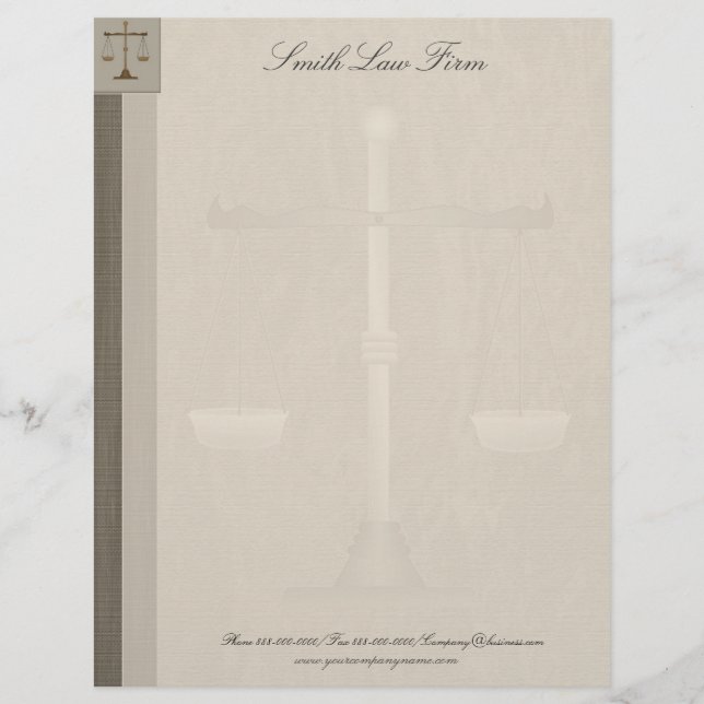 Attorney Business Letterhead Brevhuvud (Framsida)