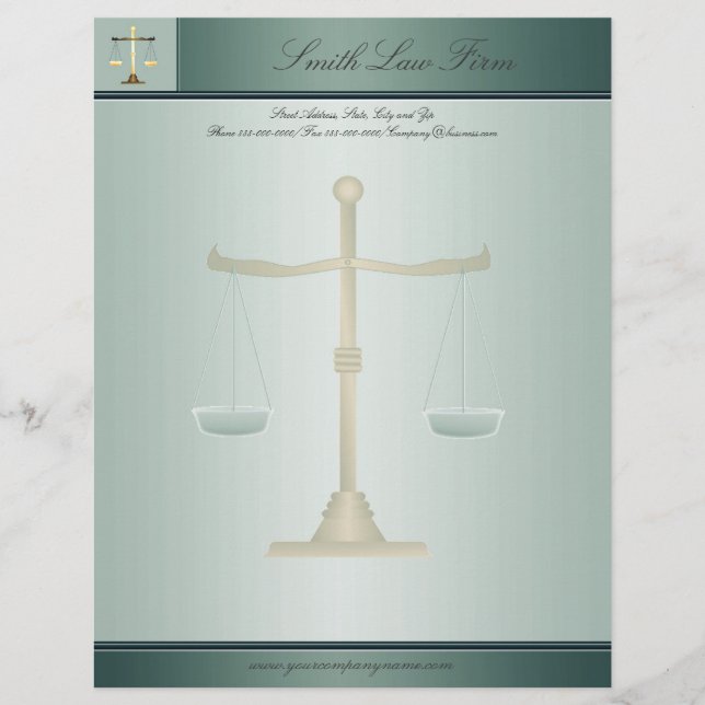 Attorney Business Letterhead Brevhuvud (Framsida)