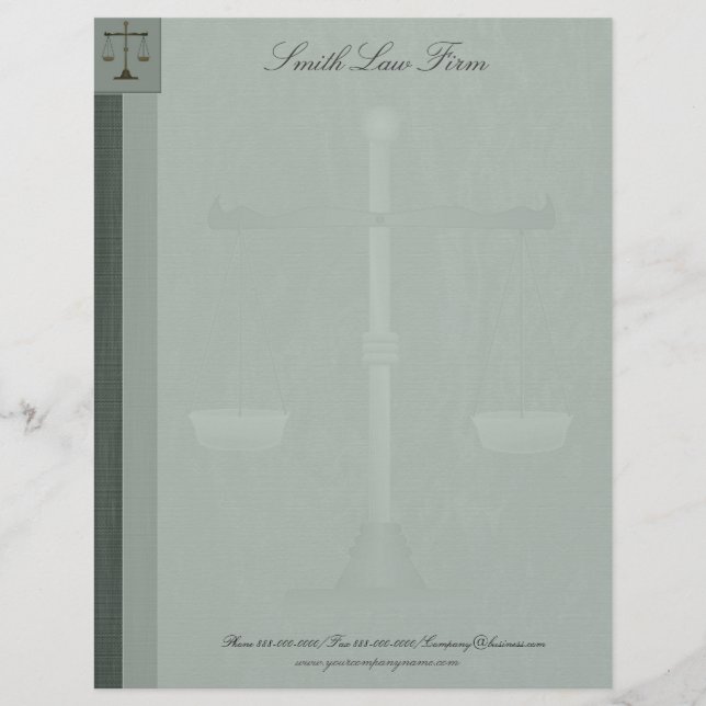 Attorney Business Letterhead Brevhuvud (Framsida)