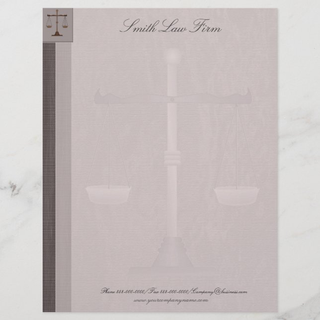 Attorney Business Letterhead Brevhuvud (Framsida)
