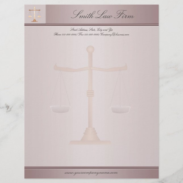 Attorney Business Letterhead Brevhuvud (Framsida)
