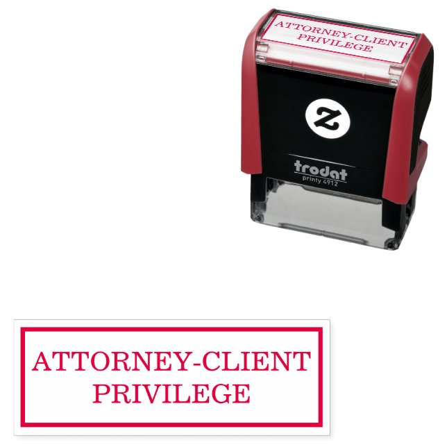 Attorney Client Privilege Självfärgande Stämpel (In Situ)