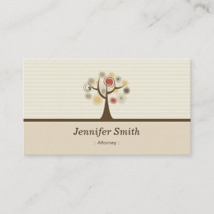 Attorney - Elegant Natural Theme Visitkort