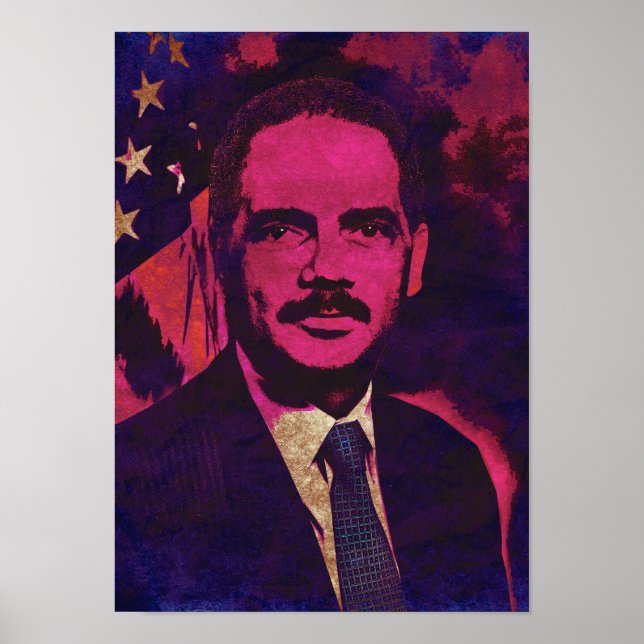 Attorney General Eric Holder Pop Art Poster (Framsidan)